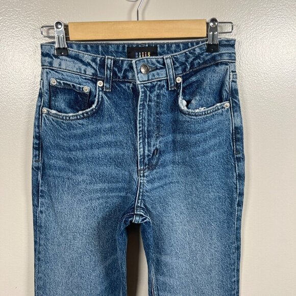 Rails Sunset High Rise Slim Flare Jeans Size 24 Medium Wash Blue Denim - Picture 4 of 11